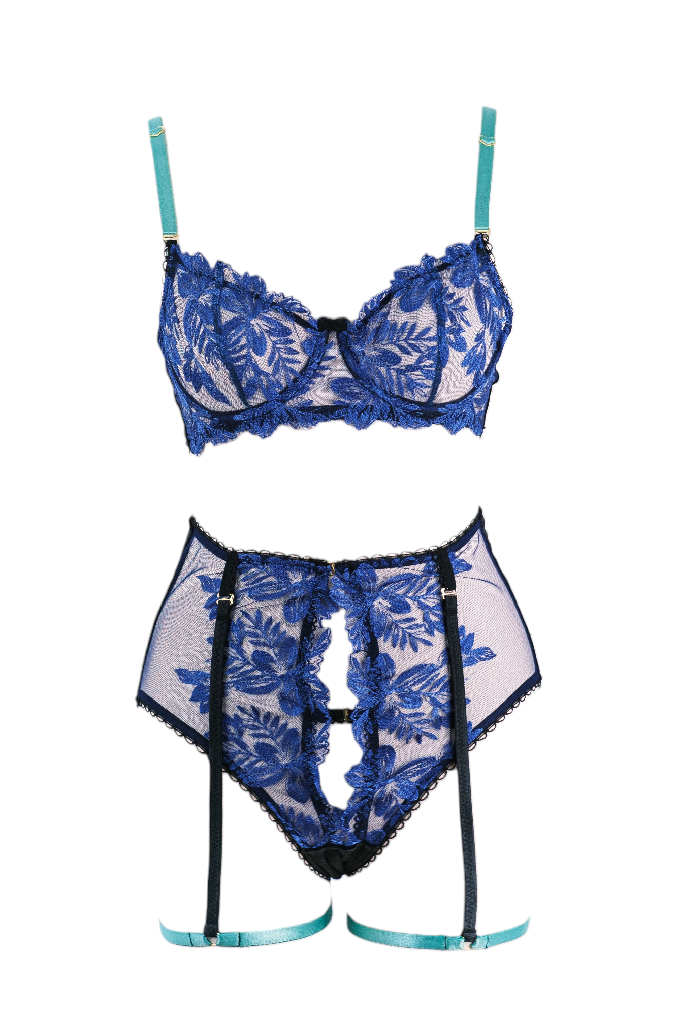 Daphne Balenli Bra Yüksek Bel Takım