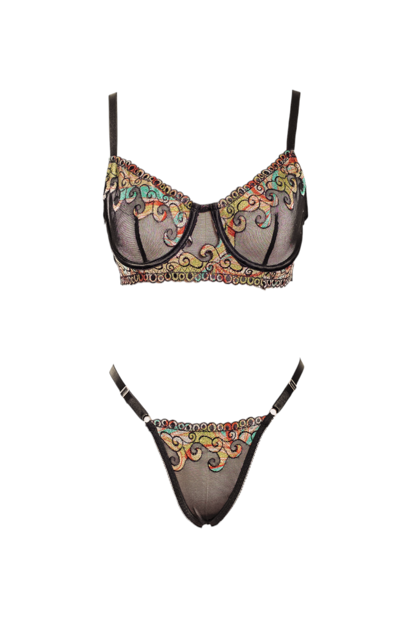 Hestia Balenli Bra Tanga Takım