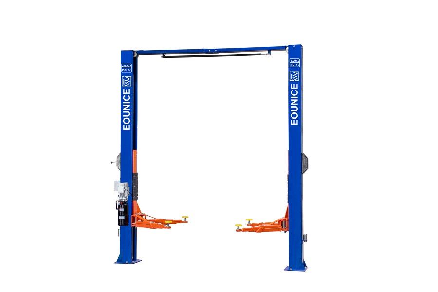  Eounice ON-7214DT-45 4.5 Ton Clear Floor Two Post Lift One Side Manual Release And Dual Direct Drive Cylinders Car Lift
