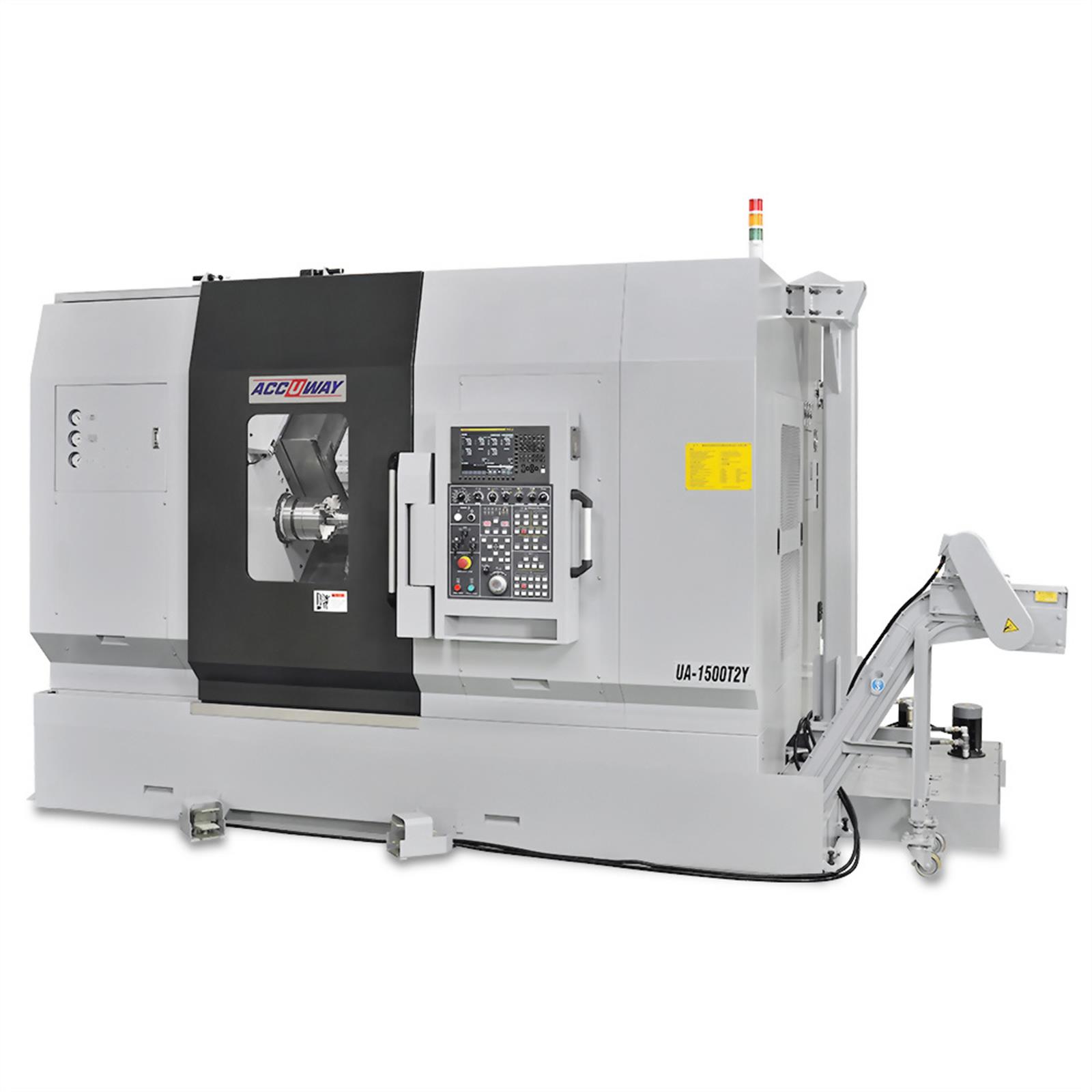 Accuway UA-1500T2Y Slant Bed Linear Way CNC Lathe