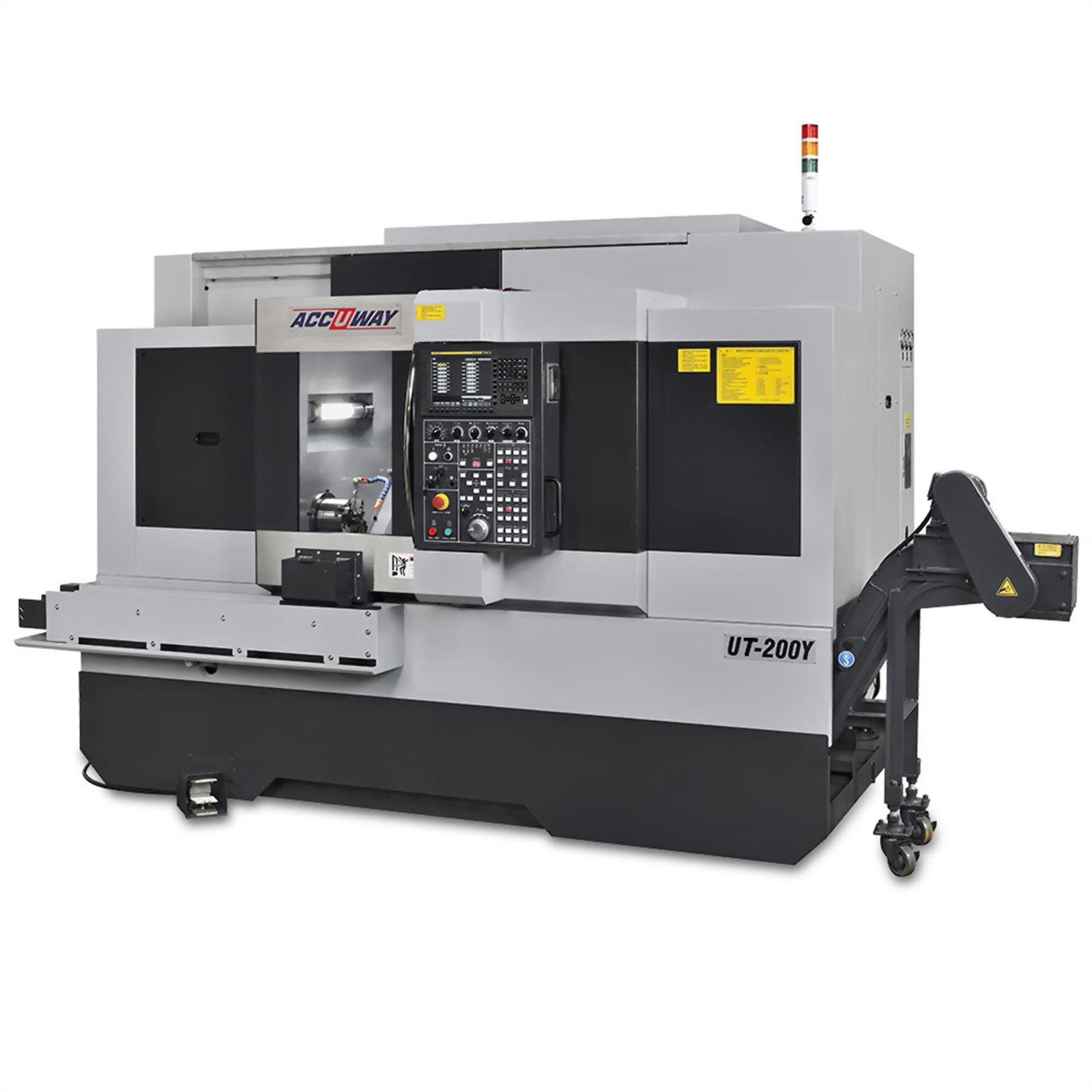 Accuway UT-200Y Slant Bed Linear Way CNC Lathe