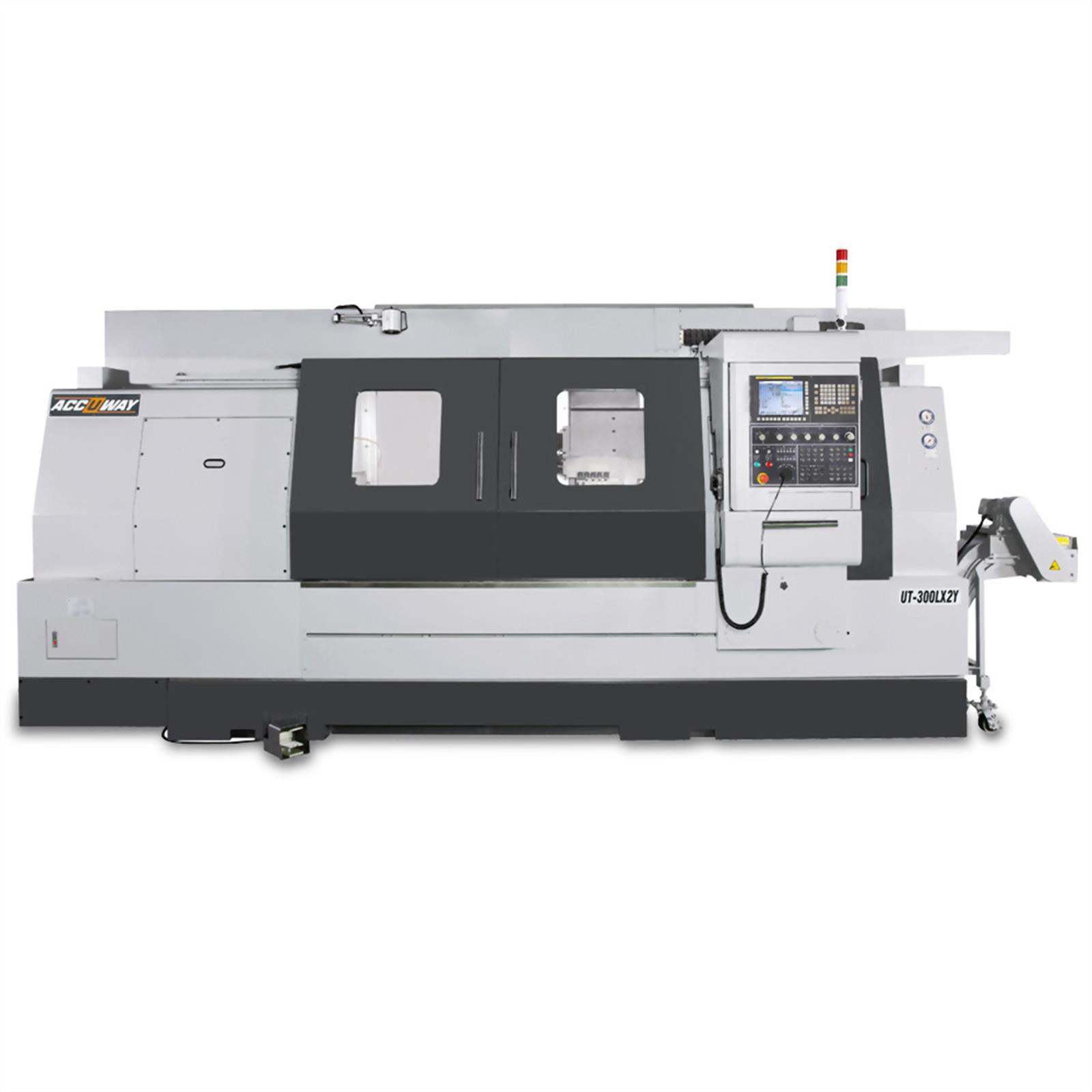 Accuway UT-300LX2Y Slant Bed Linear Way CNC Lathe