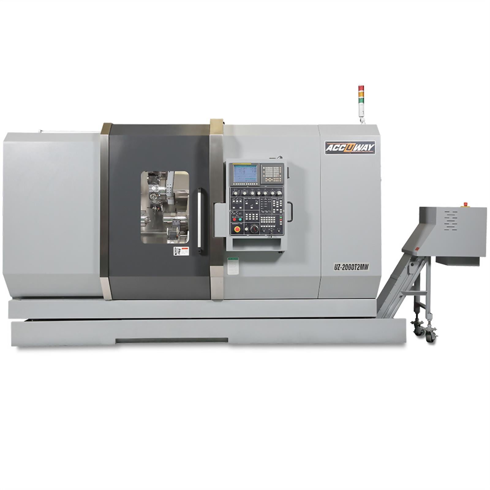 Accuway UZ-2000T2W   Slant Bed Linear Way CNC Lathe