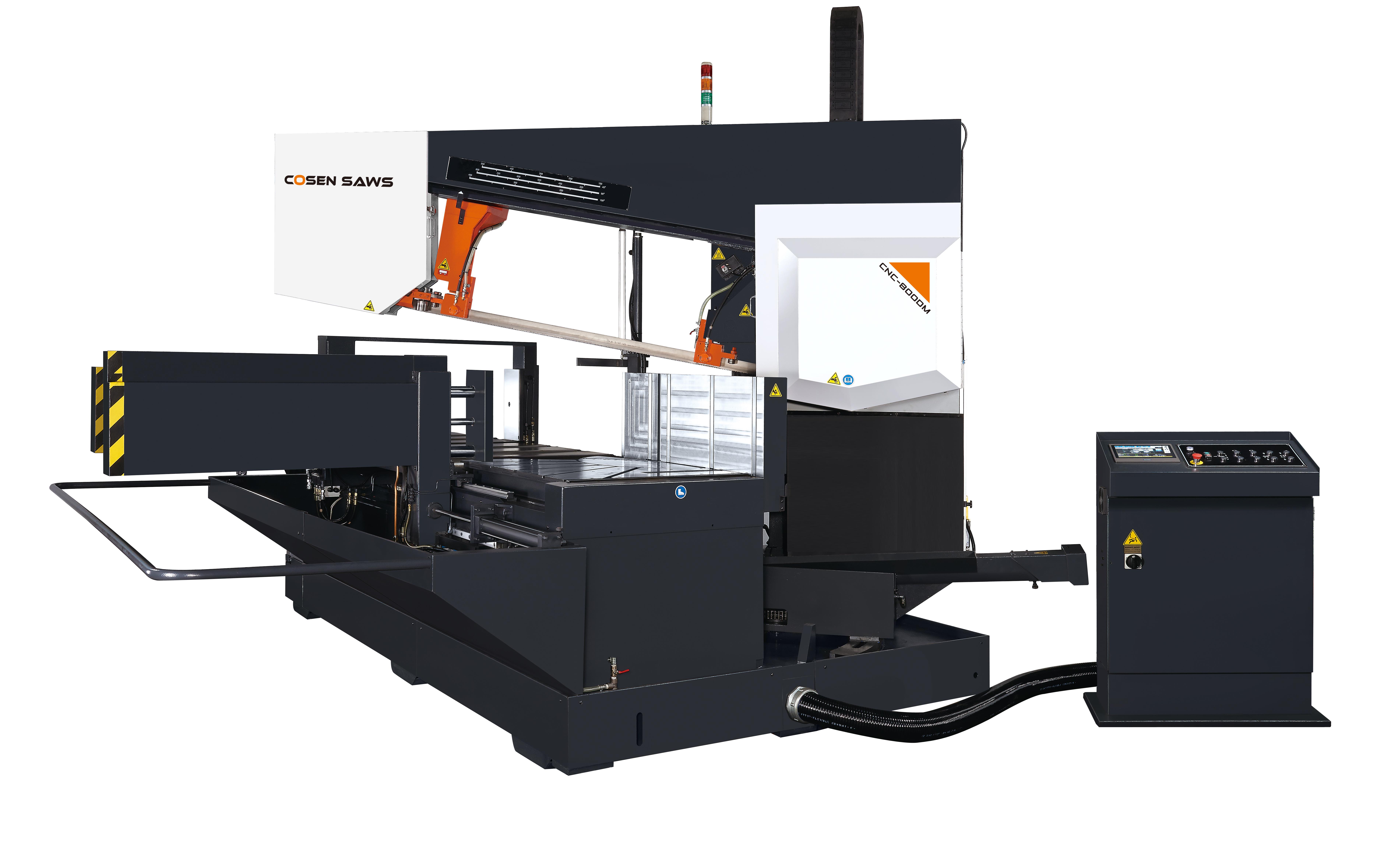Cosen CNC-800DM SNC Proprammable Automatic Double Miter Horizontal Bandsaw
