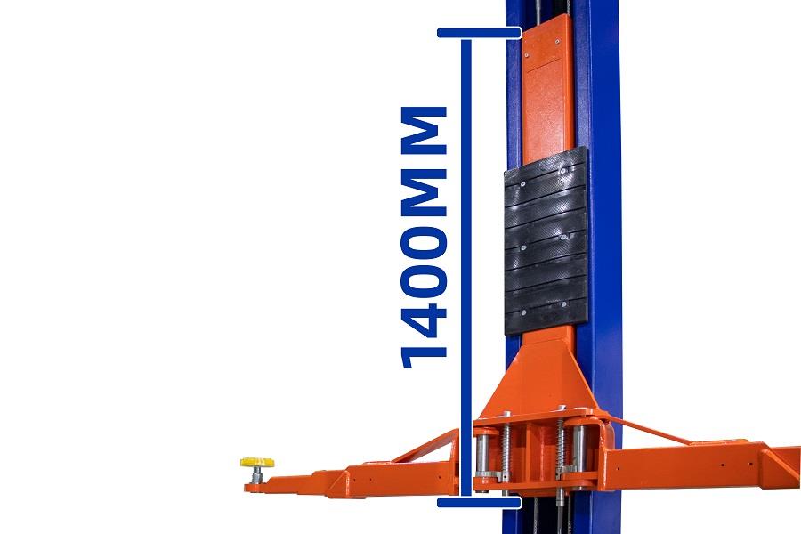 Eounice ON-7214DT-45H 4.5 Ton High Reach Two Post Lift One Side Manual Release And Dual Direct Drive Cylinders Car Lift
