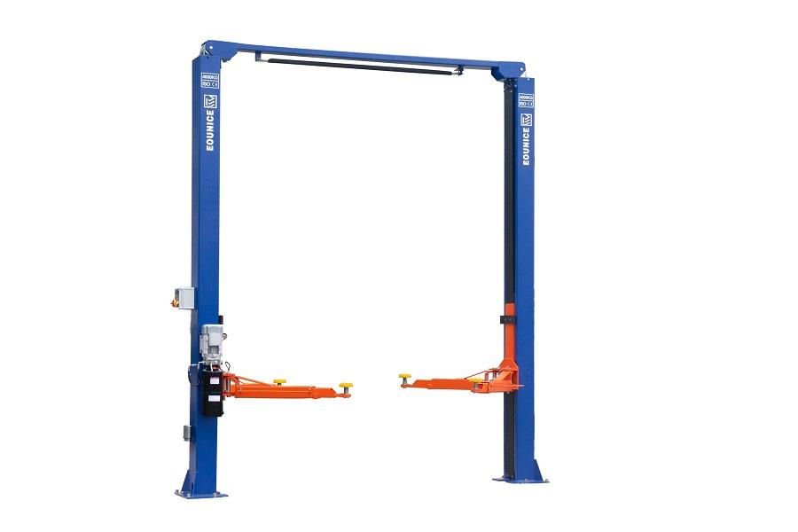 Eounice ON-7214ZK Car Service Two Post Hydraulic Lift One Side Manual Release and Dual Direct Drive Cylinders Car Lift