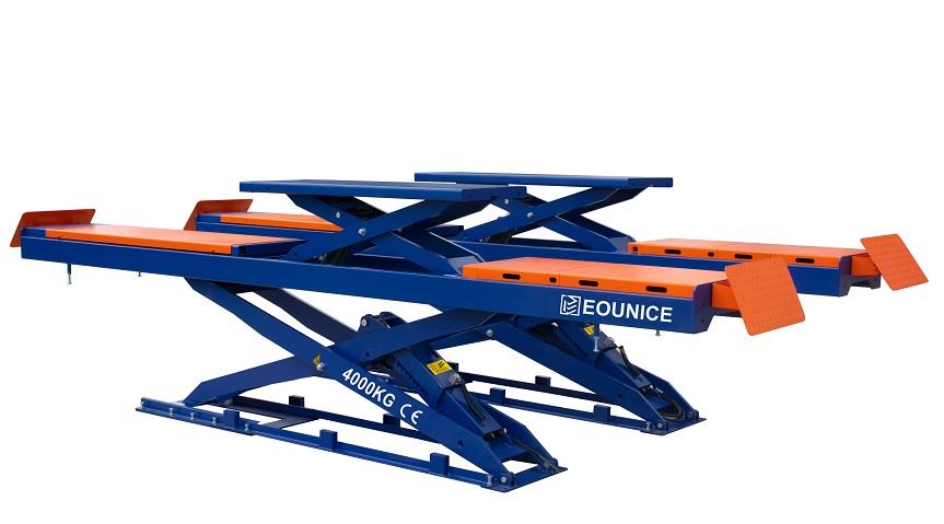 Eounice ON-7805-40 4.0T Alignment Scissor Lift Pneumatic Lock Release Flush Mount In-Ground Double Alignment Scissor Lift