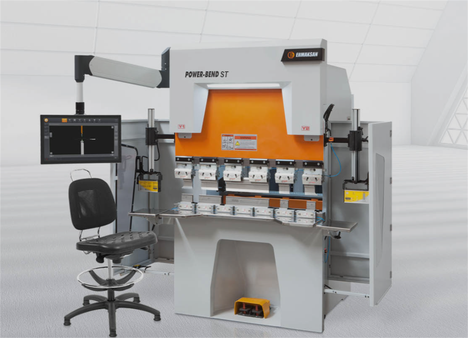 Ermaksan 6100-1000 Power-Bend Seater Press Brake Machine