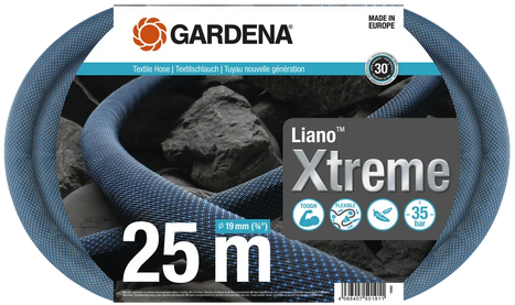 Gardena Textile Hose Liano™ Xtreme 19 mm 3-4 inch 25 m 18482-20