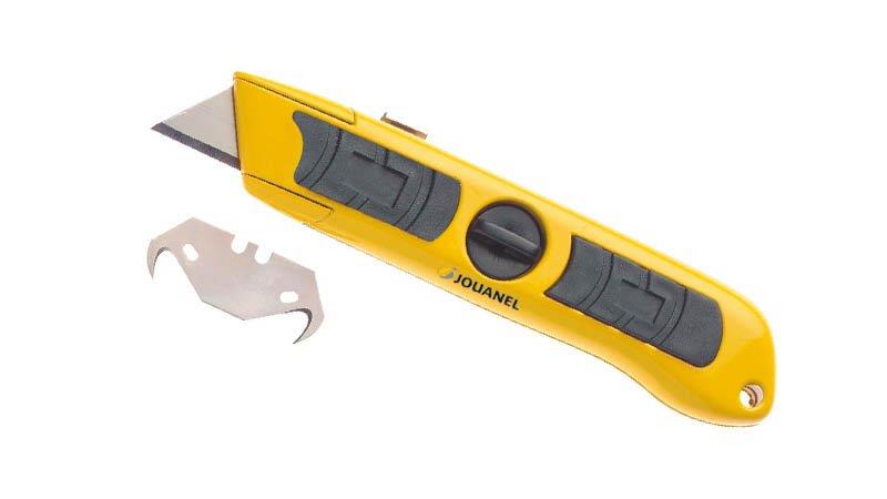 Jouanel COUT2L Knife 25 mm - 1 Trapezoidal Blade - 1 Hook Blade