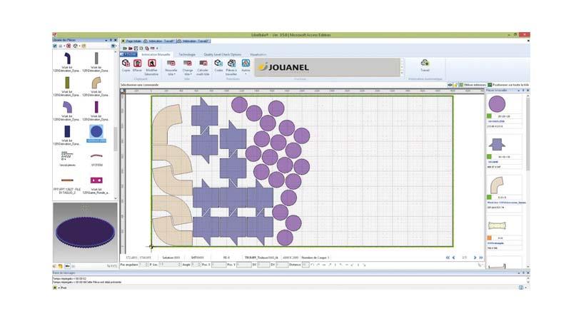 Jouanel JYL-CUT Drawing Software LIBELLULA CUT Automatic And Manual Nesting