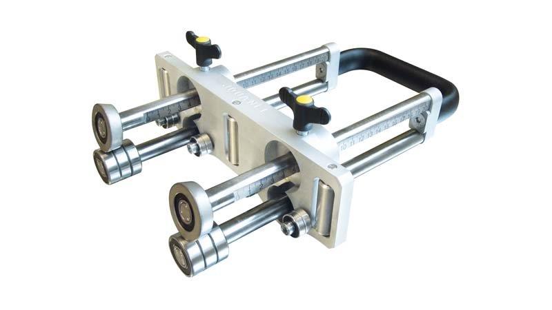 Jouanel PLIMDC3-350 Hand Folding Machine - Double Head 3 Guide Rolls - 350 mm