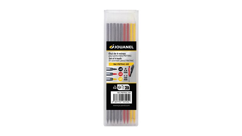 Jouanel PMTRAC-MR Set Of 9 Spare Leads For Automatic Pencil PMTRAC (5 Black - 2 Yellow And 2 Red Leads)