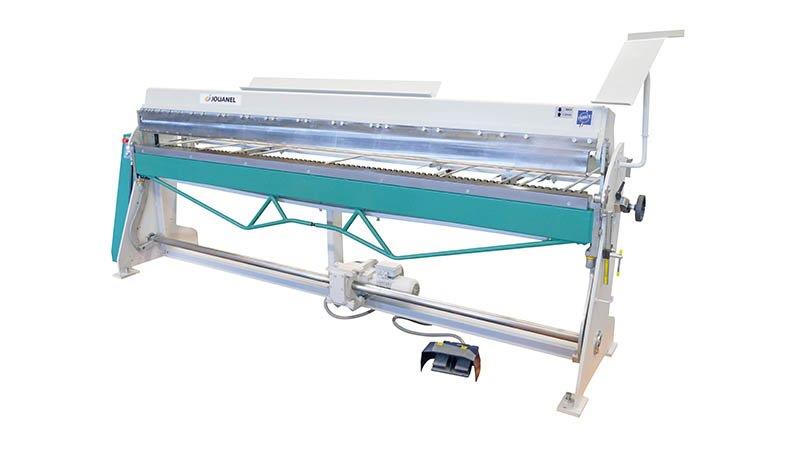 Jouanel PVX2040TPE Semi-Electric Workshop Folding Machine 2.04 m - Steel 1 mm - with Segmented Clamping Beam Tool