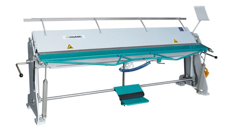 Jouanel PVX3080PN Workshop Folding Machine 3.08 m With Clamping - Loosening Foot Pedal and Pneumatic Folding - Steel 1.0 mm