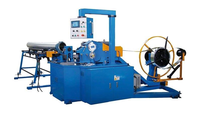 Jouanel TF 2000 Machine For Spiral Tubes Ø 2000 mm With Numerical Control And Automatic Cut