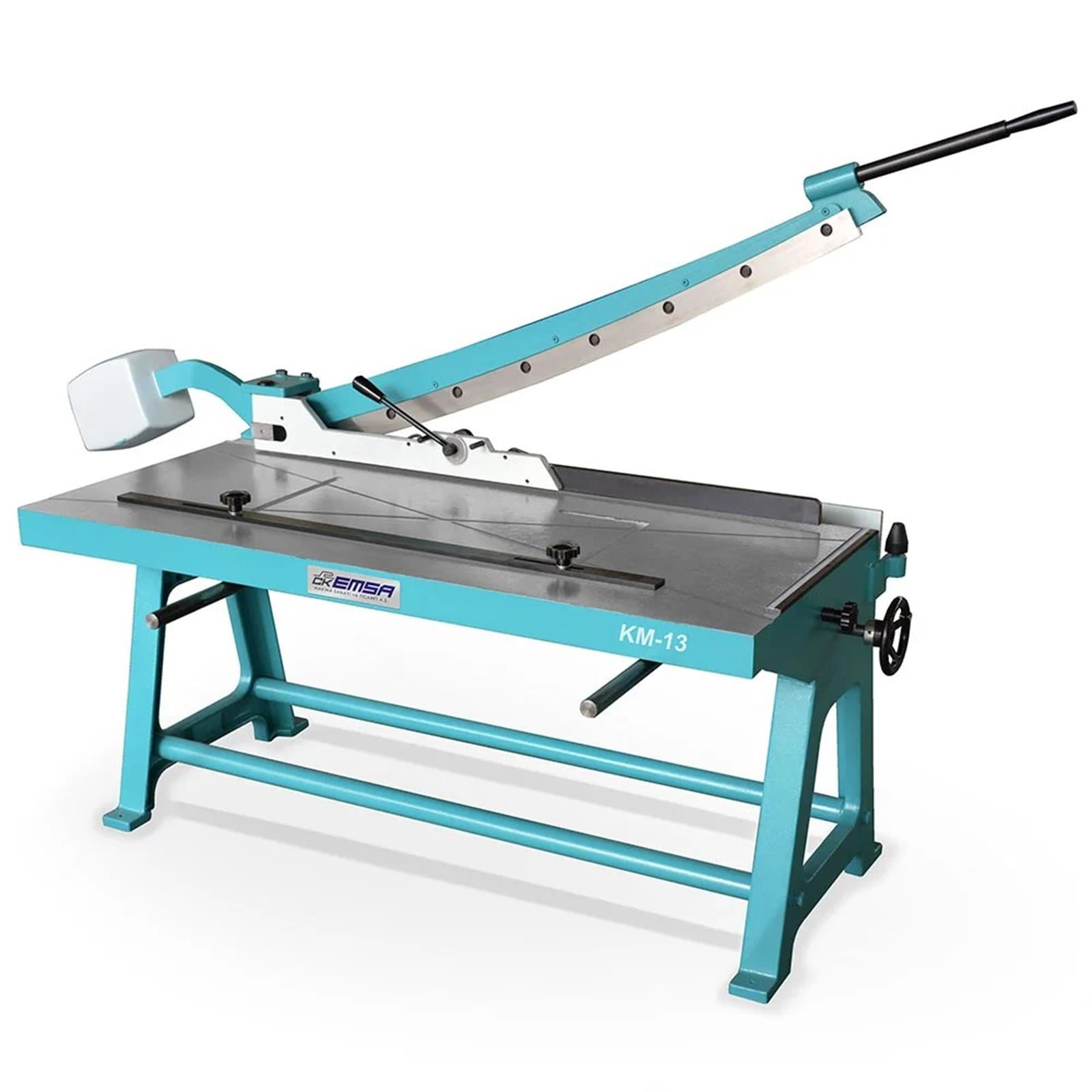 KM-13 (1300×1,5mm) Heavy Duty Cast Iron Double Rack Manual Arm Guillotine Shear