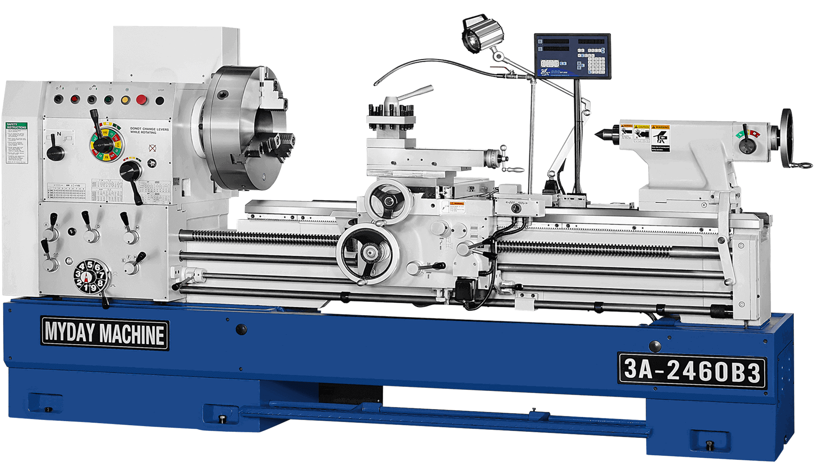 Myday MPA670 Heavy Duty Precision Lathe (16” Bed)