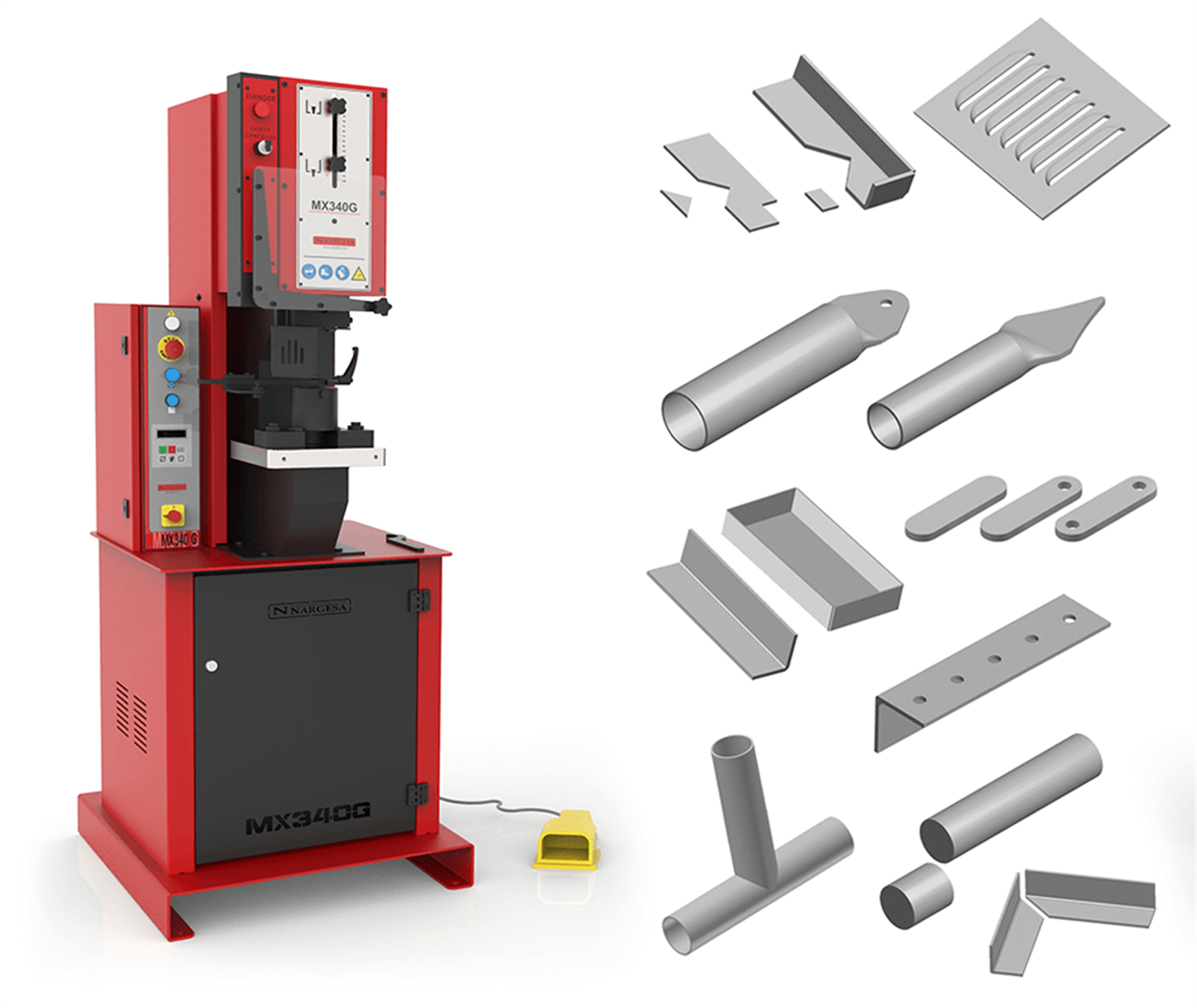 Nargesa Hydraulic Punching and Shearing Machine MX340G