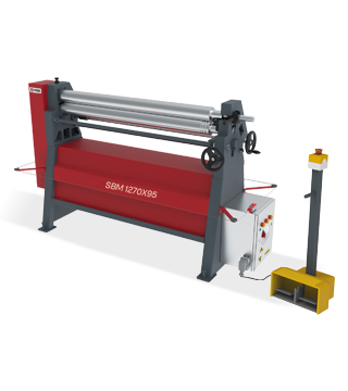 Ostas SBM/SB 1570x95 Asymmetrical Buarya 3 Rolls Plate Bending Machine
