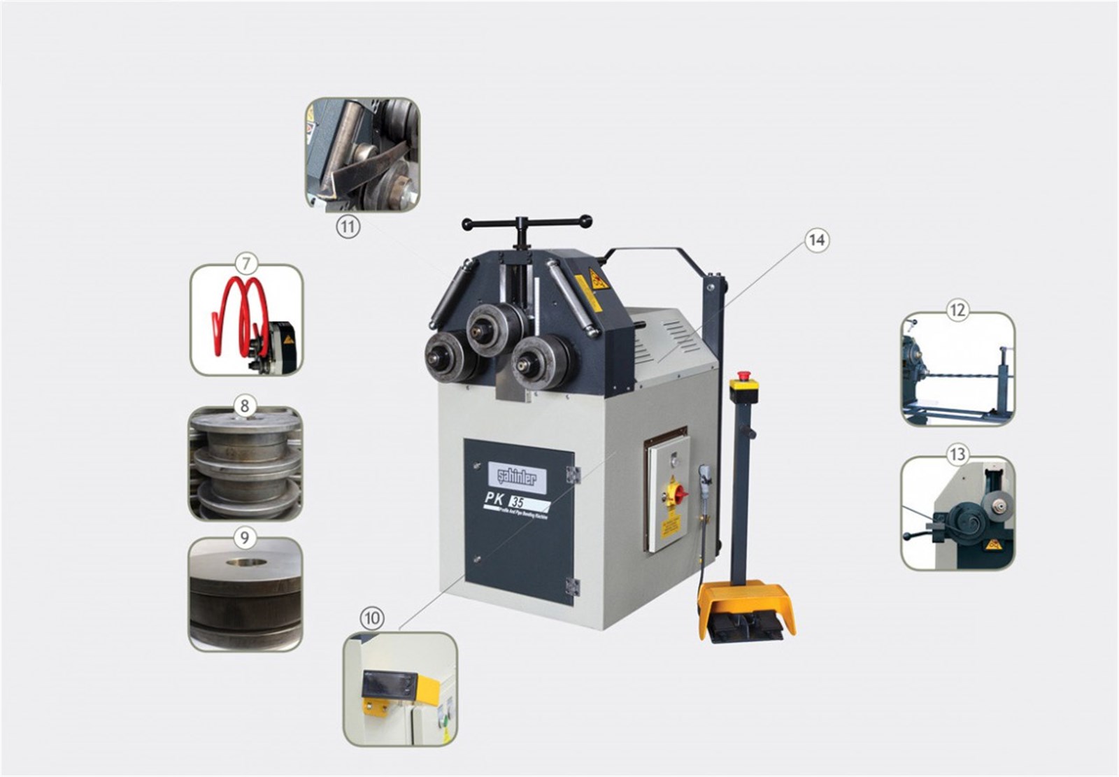 PK 35 Motorized Profile Bending Machine 