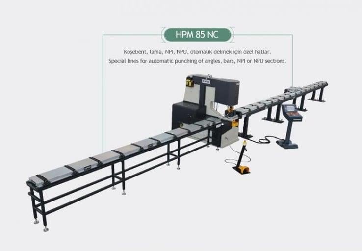 Sahinler HPM 115 NC Special Punching and Cutting Lines with Feeding System