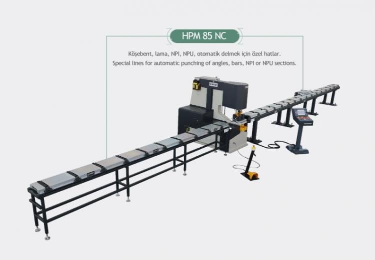 Sahinler HPM 65 NC Special Punching and Cutting Lines with Feeding System