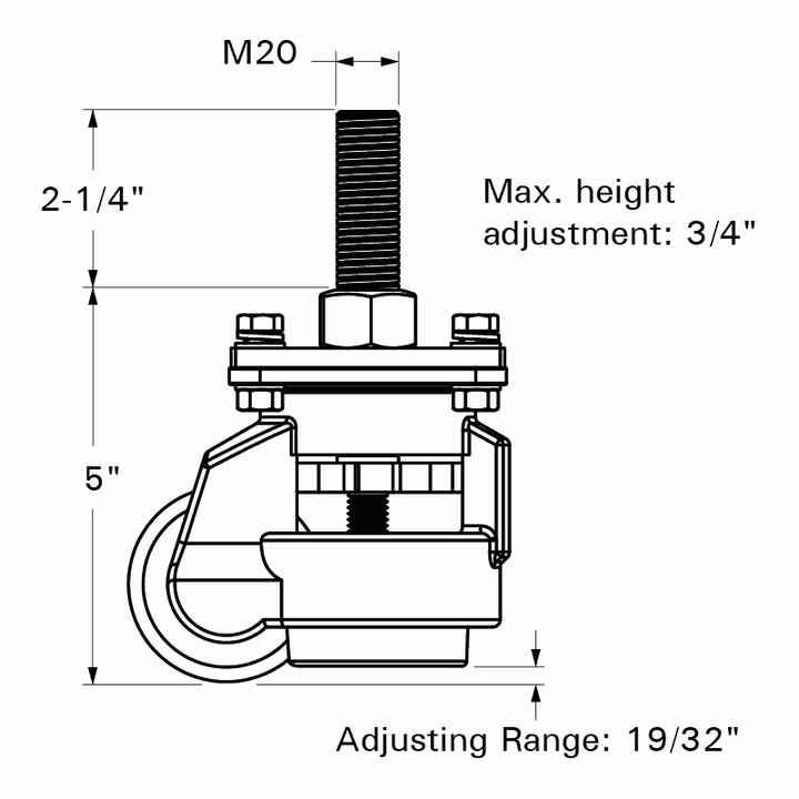Stronghand Casters, For Alpha 16 and MAX tables