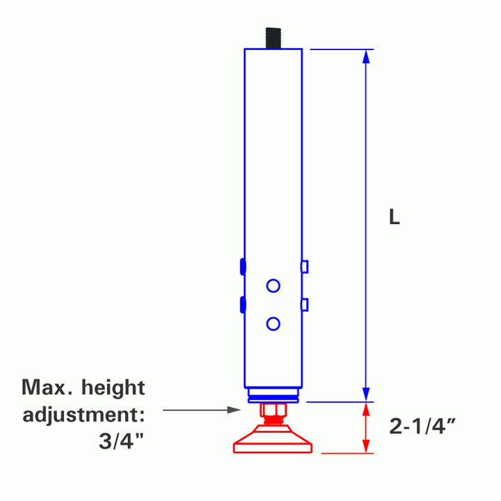 Stronghand Table Legs, Alpha 16 mm and MAX Tables