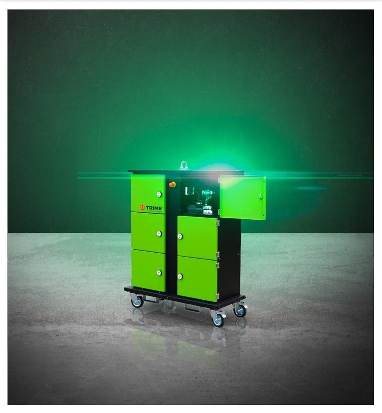 Trime Mobile Charger Station Green Product Line