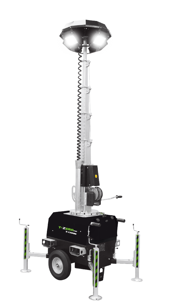 Trime X-Chain 4x150W Led - 7m Plug-In Lighting Tower
