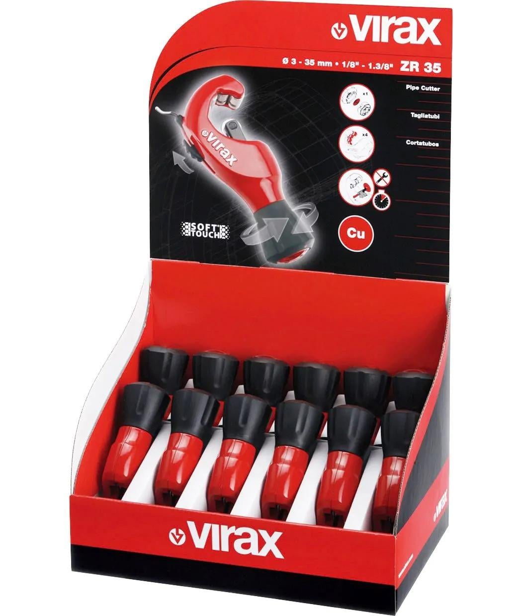 Virax 2104 Cuttıng Reamıng Display Box of Copper Tube Cutters ZR 35