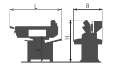 Machine dimensions diagram