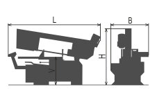 Pegas-Gonda 360x500 SHI-LR Machine Dimensions