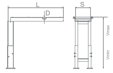 R dimensions diagram