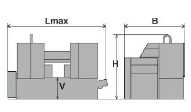Pegas-Gonda 440 CALIBER A-CNC CALIBER Band Saw Dimensions