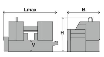 Pegas-Gonda 540 CALIBER A-CNC Band Saw Dimensions