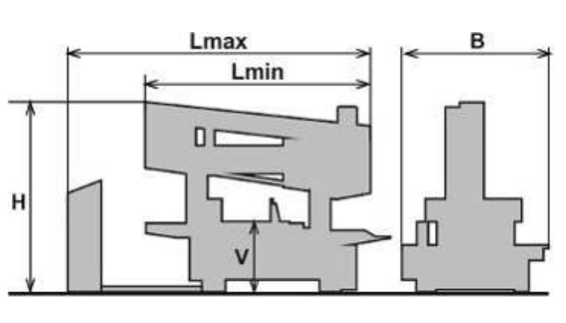 Pegas-Gonda 540 CALIBER X-CNC Band Saw Dimensions