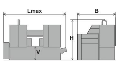 Pegas-Gonda 540 CALIBER A-CNC-2M Band Saw Dimensions