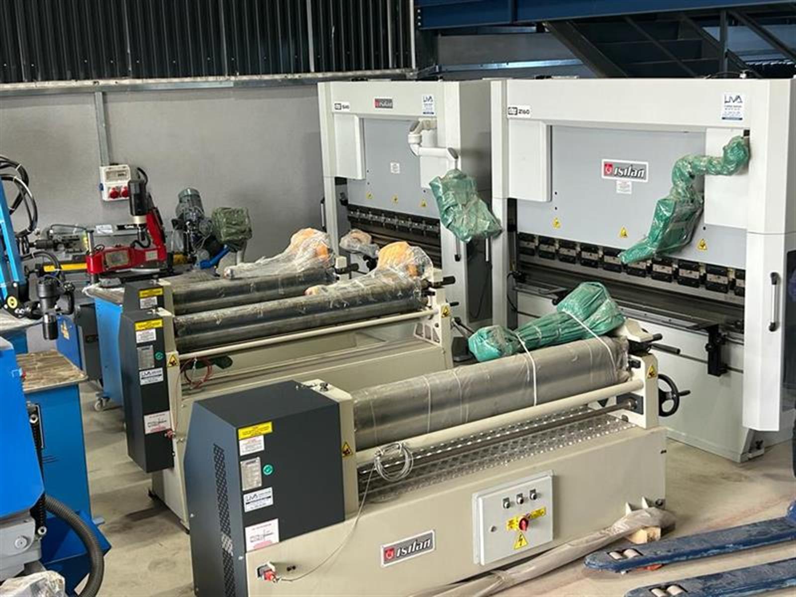  Isıtan RM 1550x90 3Rolls Motorized Plate Bending Machine with Induction Hardened Rolls