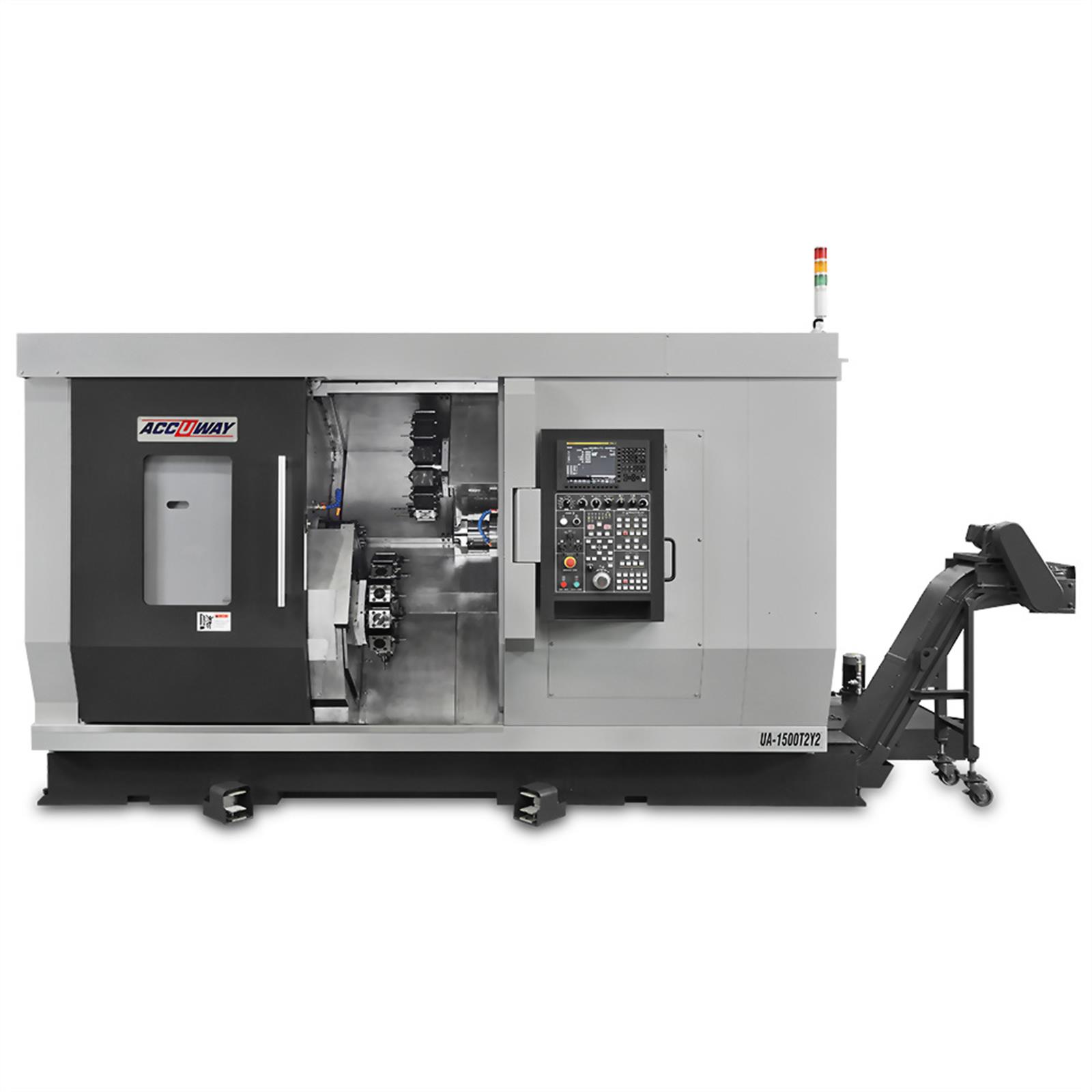 Accuway UA-1500T2Y2 Slant Bed Linear Way CNC Lathe