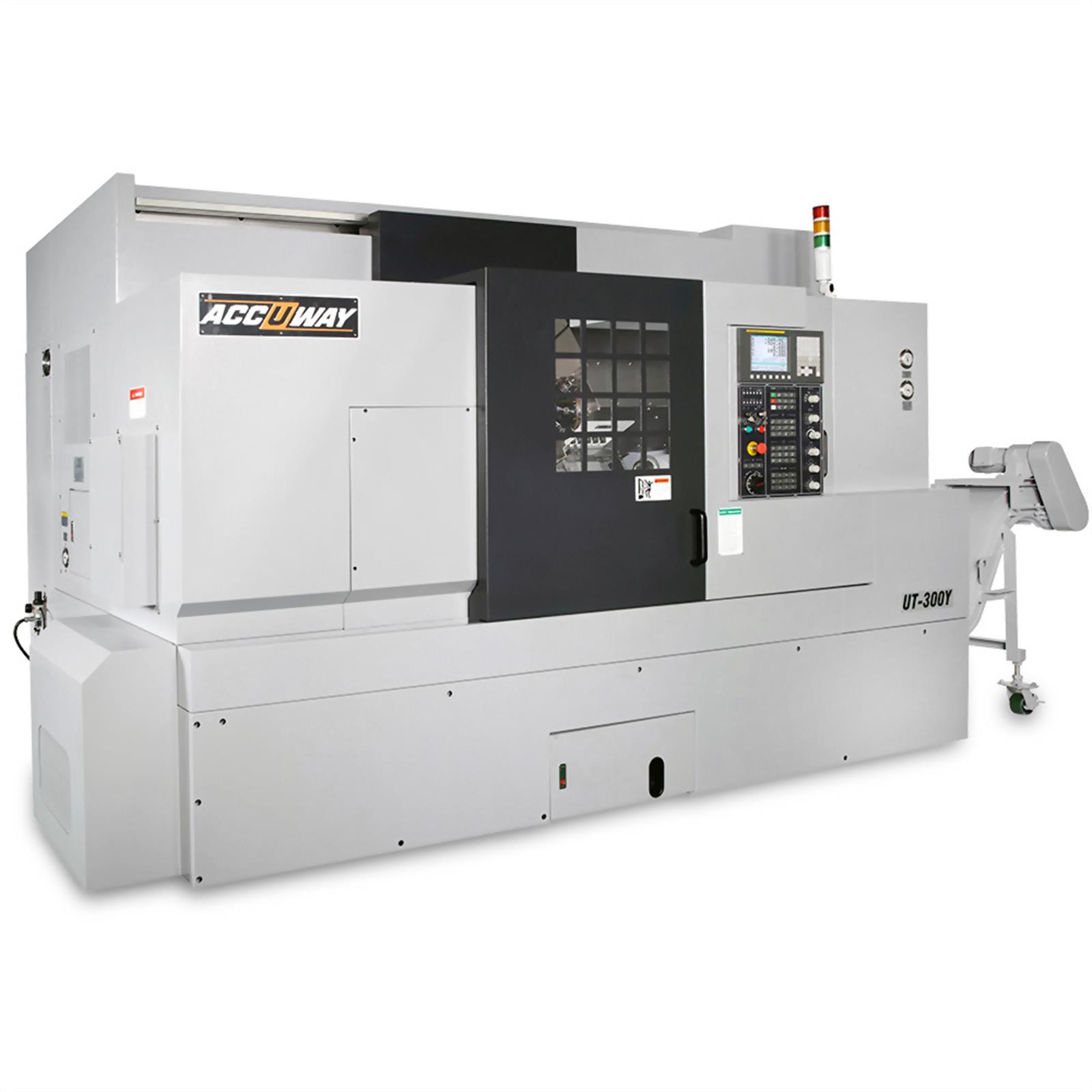 Accuway UT-300Y Slant Bed Linear Way CNC Lathe