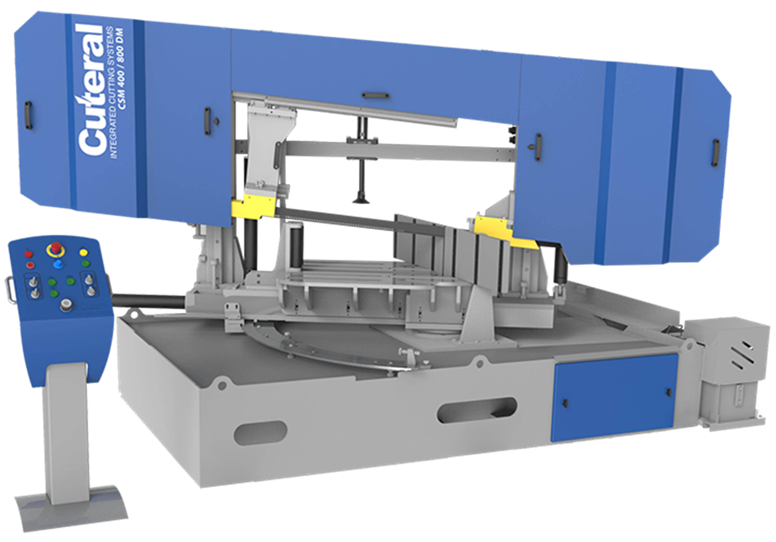 Cuteral CSM 400 - 800 DM - Double Miter Semi Automatic Double Column Hydraulic Bandsaw Machine