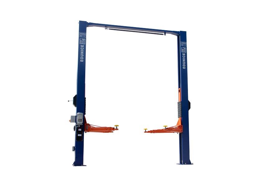 Eounice ON-7215DT Workshop Clear Floor Car Lift One Side Manual Release Dual Direct Drive Cylinder Car Lift