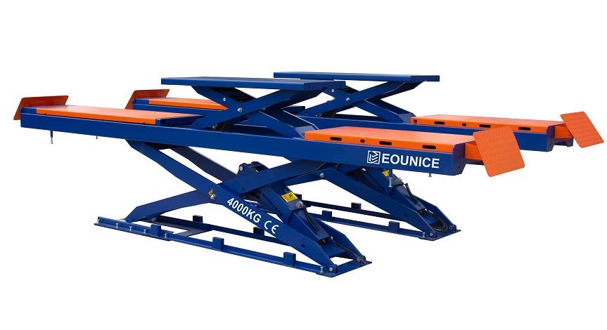 Eounice ON-7805-40H 4.0T Alignment Scissor Lift Pneumatic Safety Lock Release Low Profile Alignment Scissor Lift
