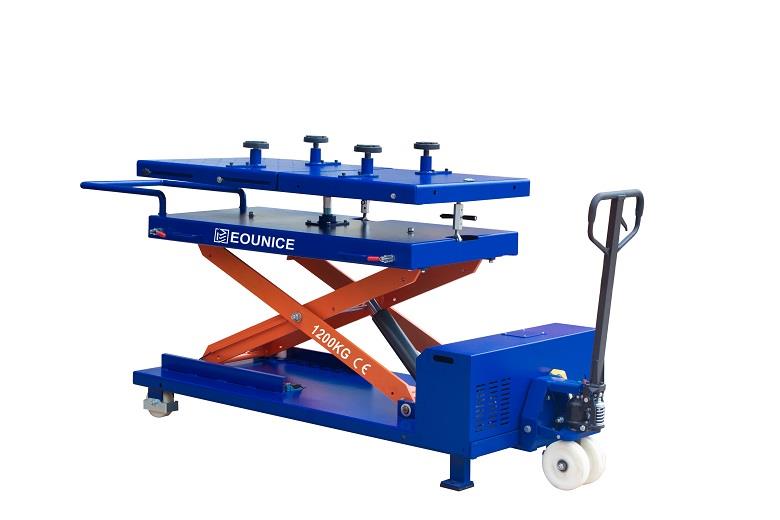 Eounice ON-7808E-12 1200Kg (3000LBS) Lifting Capacity Electric Vehicle Battery Lift Table 