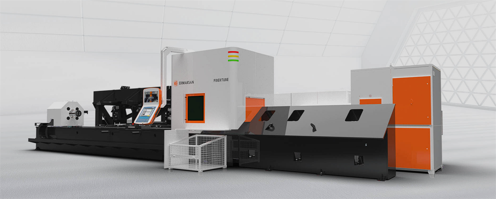 ERMAKSAN IPG − YLS 2000 Fibertube Tube Profile Laser Cutting Machine