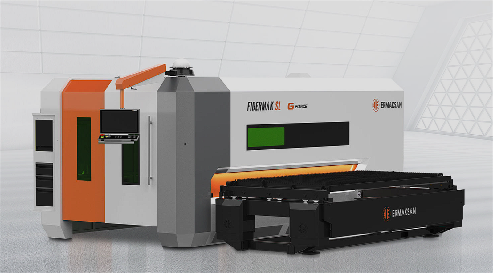 ERMAKSAN SL 2,5X1,25 Fibermak Side Loading Fiber Laser Cutting Machine