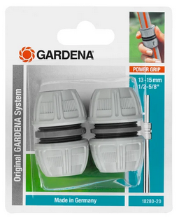 Gardena Hose Repair Set 13 mm 1-2 inch-15 mm 5-8 inch No Tools Required 18280-20