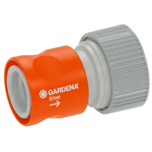 Gardena Profi system adapter with water stop 19 mm 3-4 inch end attachment 2814-20